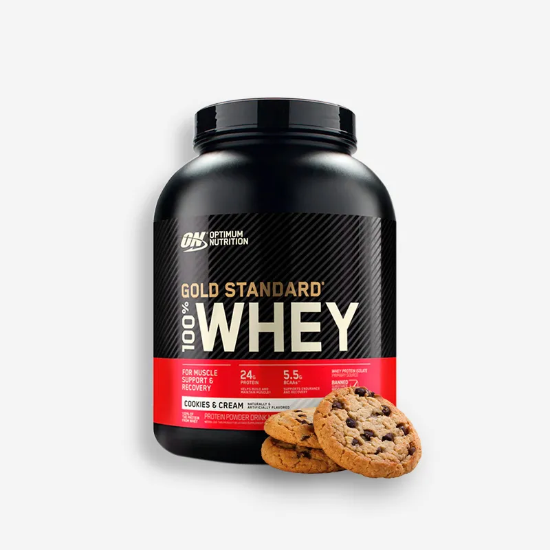 100 % WHEY GOLD STANDARD 5 LIBRAS SABOR COOKIES & CREAM - OPTIMUM NUTRITION