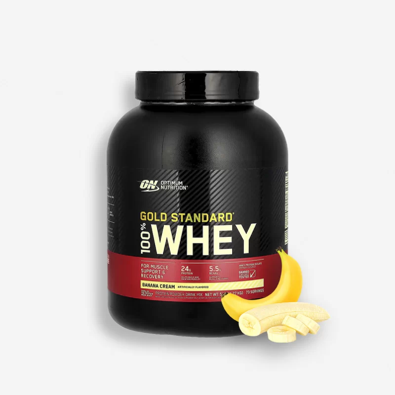 100 % WHEY GOLD STANDARD 5 LIBRAS SABOR BANANA - OPTIMUM NUTRITION