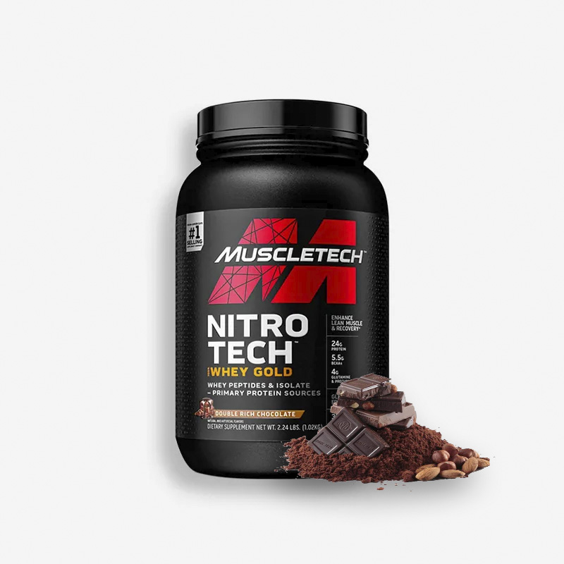NITRO TECH WHEY GOLD 2  LIBRAS SABOR CHOCOLATE - MUSCLETECH