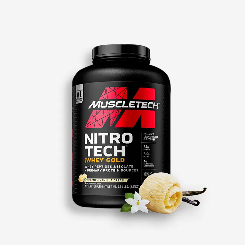 NITRO TECH WHEY GOLD 5 LIBRAS SABOR VAINILLA - MUSCLETECH
