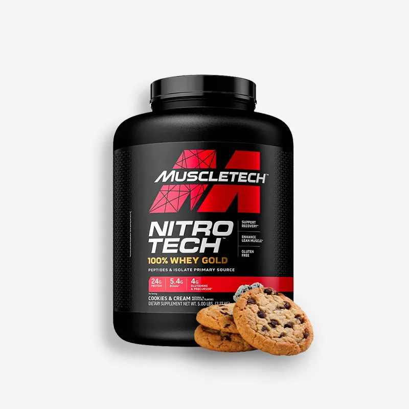 NITRO TECH WHEY GOLD 5 LIBRAS SABOR COOKIES AND CREAM - MUSCLETECH