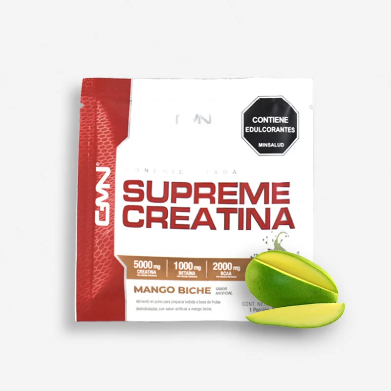 UNIDAD SOBRE CREATINA SUPREME SABOR MANGO BICHE 15 GRAMOS - GMN