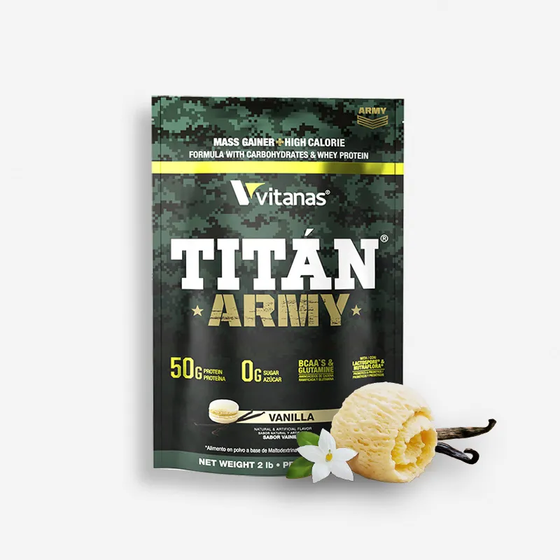 TITAN ARMY 2 LIBRAS SABOR VAINILLA - VITANAS