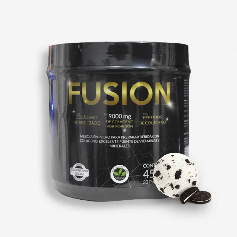 FUSION COLÁGENO HYDROLIZADO 30 SERVICIOS SABOR COOKIES AND CREAM