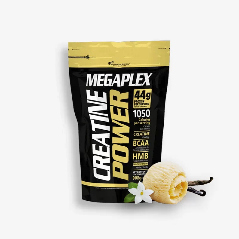 MEGAPLEX CREATINE POWER 2 LIBRAS SABOR VAINILLA - NUTRAMERICAN