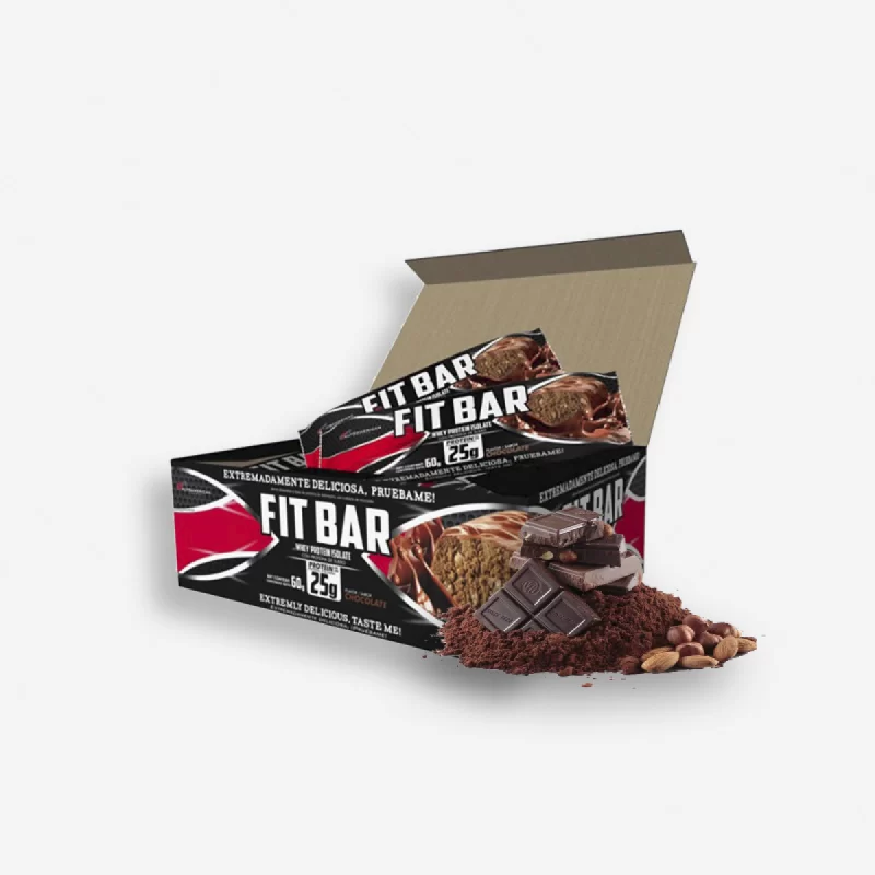 FIT BAR CAJA 12 UNIDADES SABOR CHOCOLATE  - NUTRAMERICAN