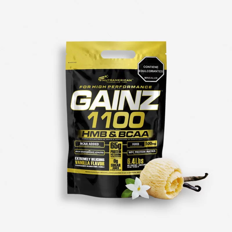 GAINZ 6.4 LIBRAS SABOR VAINILLA - NUTRAMERICAN