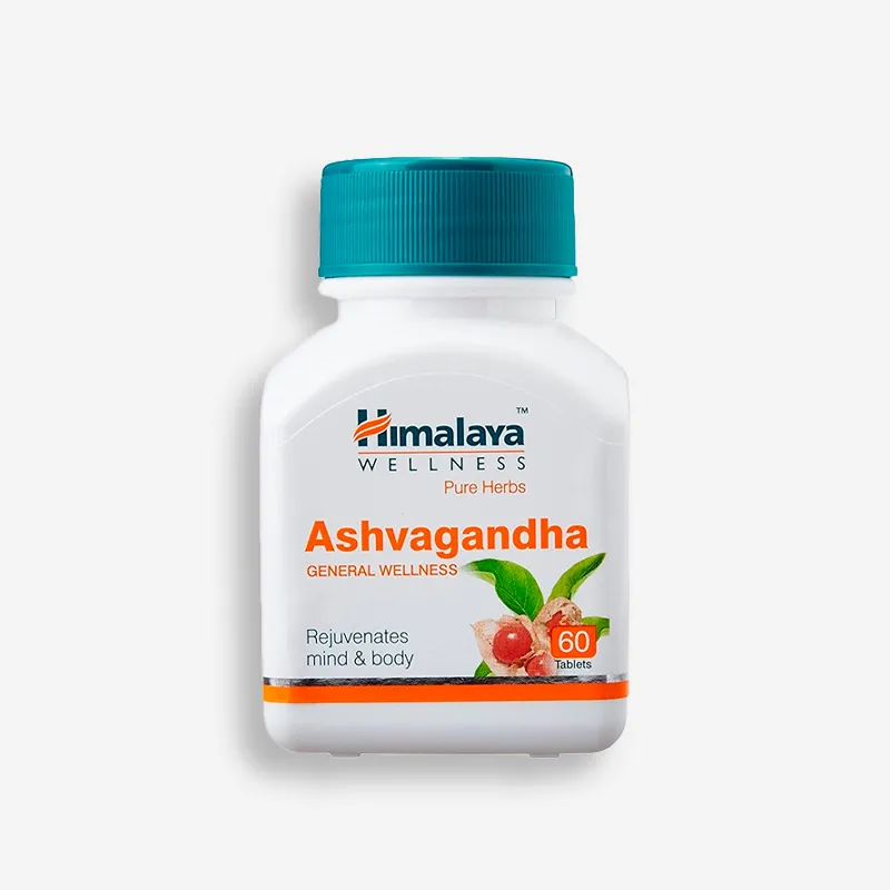ASHVAGANDHA HIMALAYA 60 TABLETAS - ADAPTOGENO, SALUD GENERAL