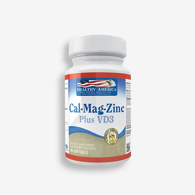 CALCIO - MAGNESIO - ZINC 90 PERLAS - HEALTHY AMERICA
