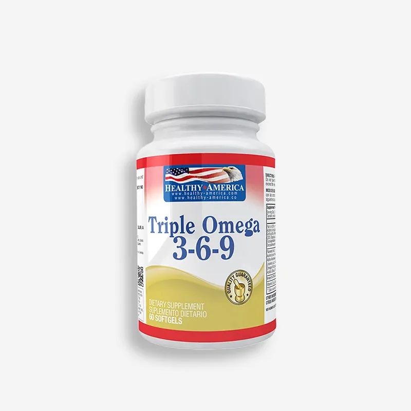 TRIPLE OMEGA 3-6-9 DE 60 PERLAS - 1200MG - HEALTHY AMERICA