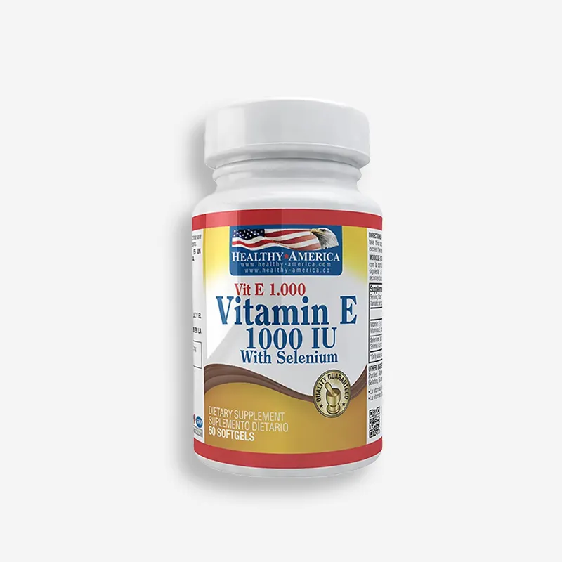 VITAMIN E - 50 PERLAS - 1000IU - HEALTHY AMERICA