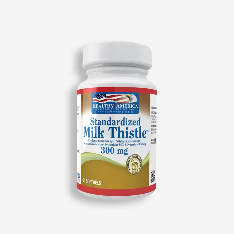 MILK THISTLE 300MG PROTECTOR HEPATICO - 60 PERLAS - HEALTHY AMERICA