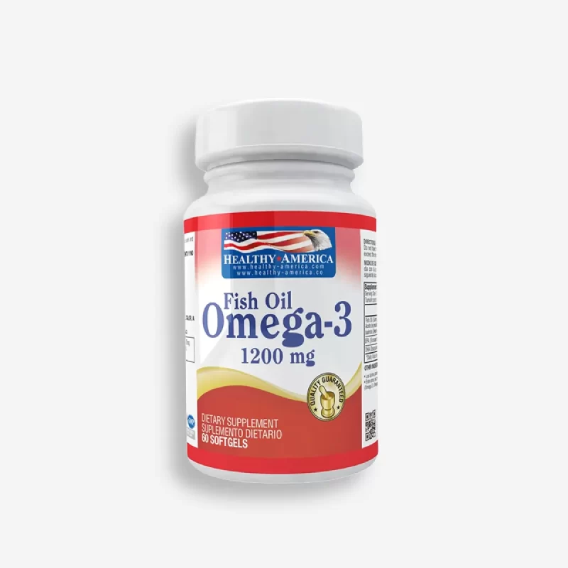 MINI OMEGA 3 1200MG - 60 PERLAS - HEALTHY AMERICA