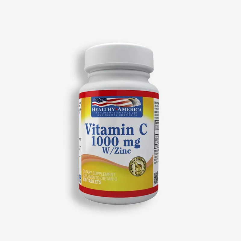 VITAMINA C 1000MG - 100 TABLETAS - HEALTHY AMERICA