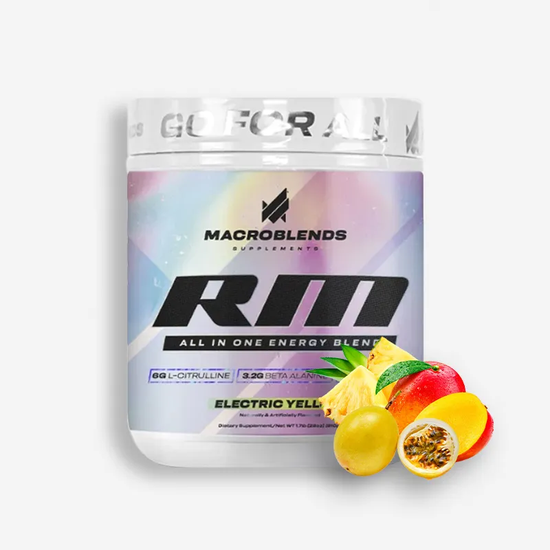 RM PRE-WORKOUT 30 SERVICIOS SABOR ELECTRIC YELLOW - MACRO BLENDS