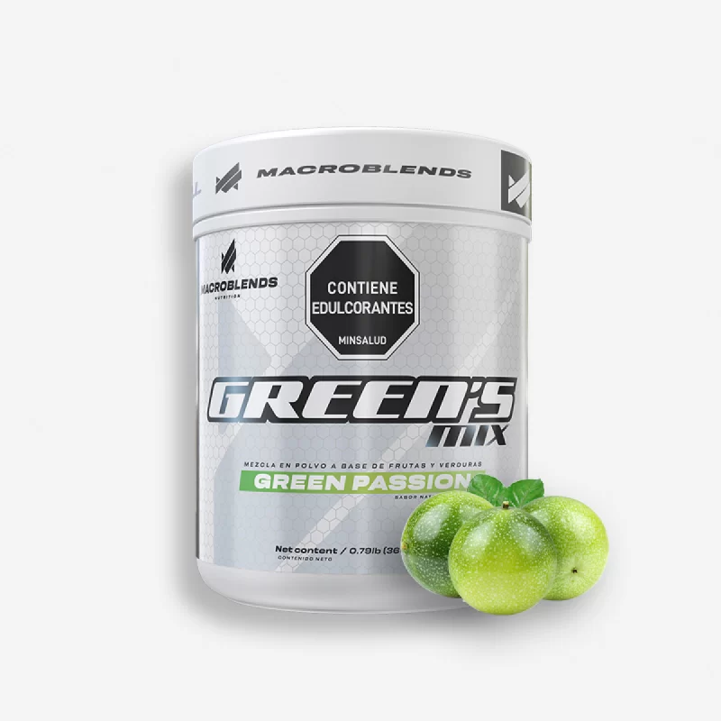 GREEN'S MIX 60 SERVICIOS SABOR GREEN PASSION - MACRO BLENDS