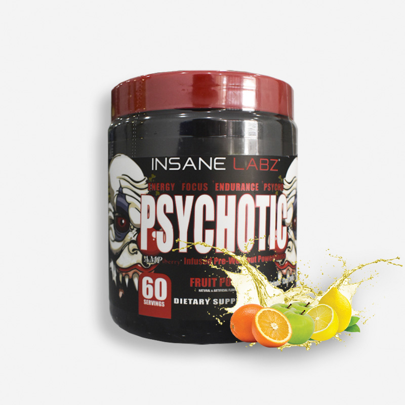 PSYCHOTIC TRADICIONAL 60 SERVICIOS SABOR FRUIT PUNCH - INSANE LABZ