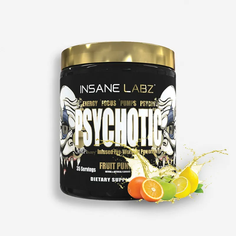 PSYCHOTIC GOLD 35 SERVICIOS SABOR FRUIT PUNCH - INSANE LABZ
