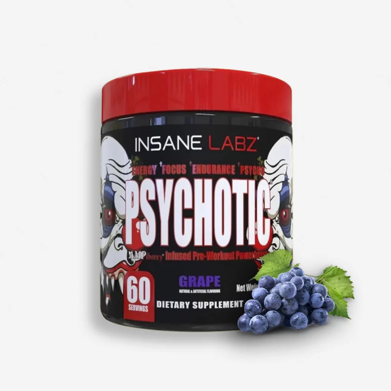 PSYCHOTIC TRADICIONAL 60 SERVICIOS SABOR GRAPE - INSANE LABZ