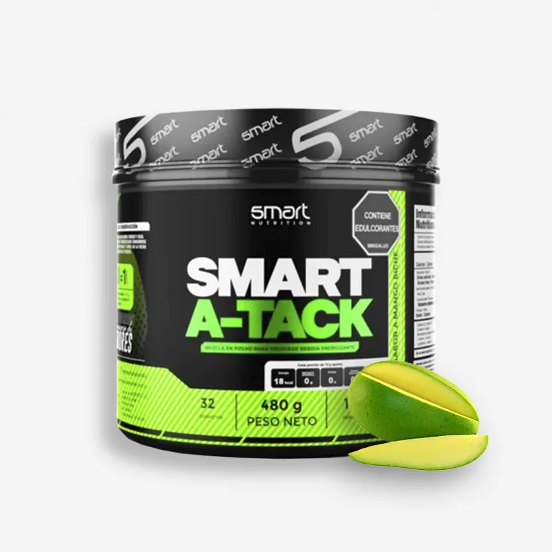 SMART A-TACK CREATINE 32 SERVICIOS SABOR MANGO BICHE - SMART NUTRITION