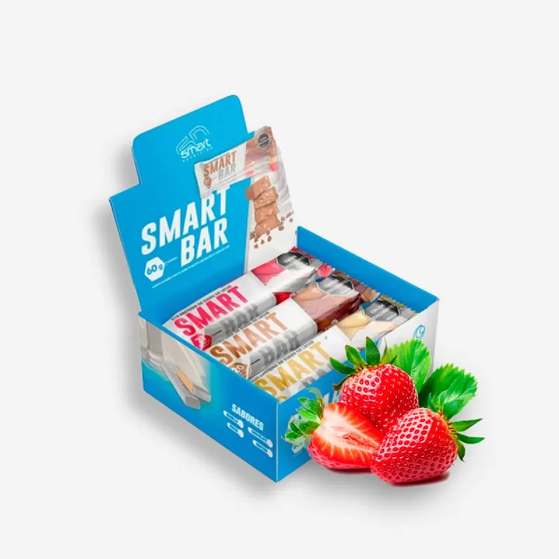 SMART BAR X 12 UNIDADES SABOR FRESA - SMART NUTRITION