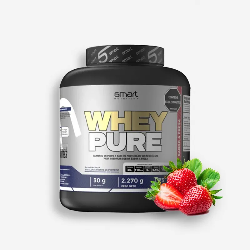 WHEY PURE 5 LIBRAS SABOR FRESA - SMART NUTRITION