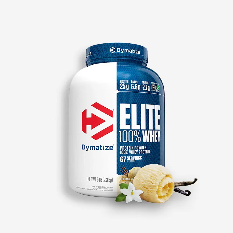 ELITE 100% WHEY DYMATIZE  5 LIBRAS SABOR VAINILLA - DYMATIZE