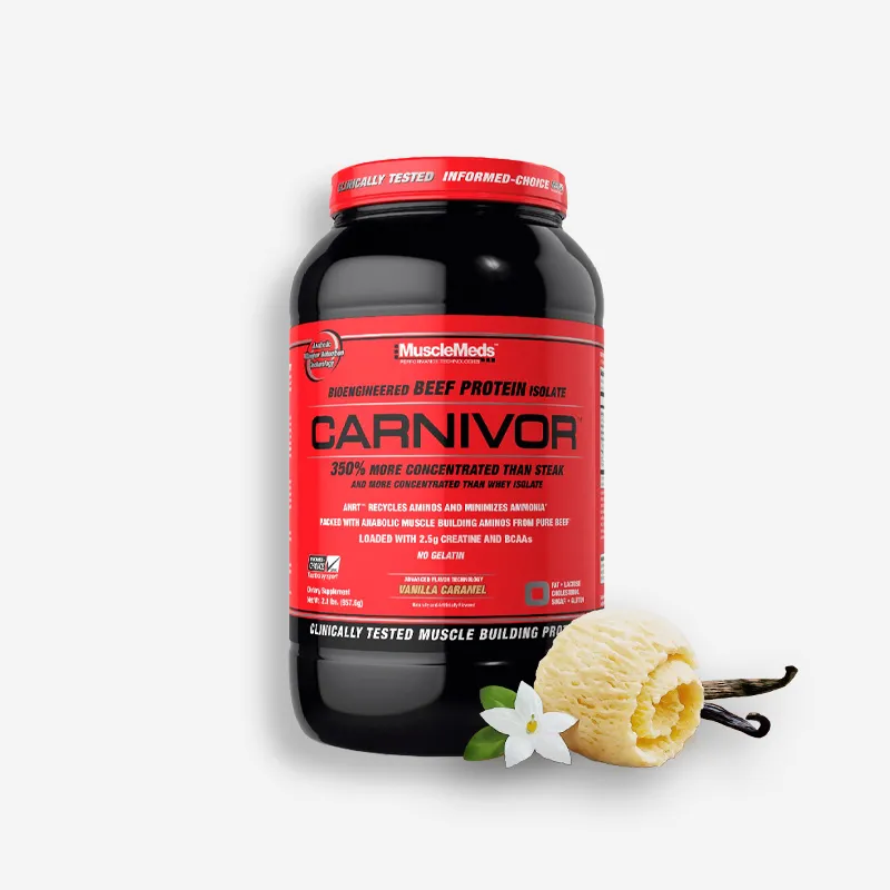 CARNIVOR ISOLATE 2 LIBRAS SABOR VAINILLA CARAMEL - MUSCLEMEDS