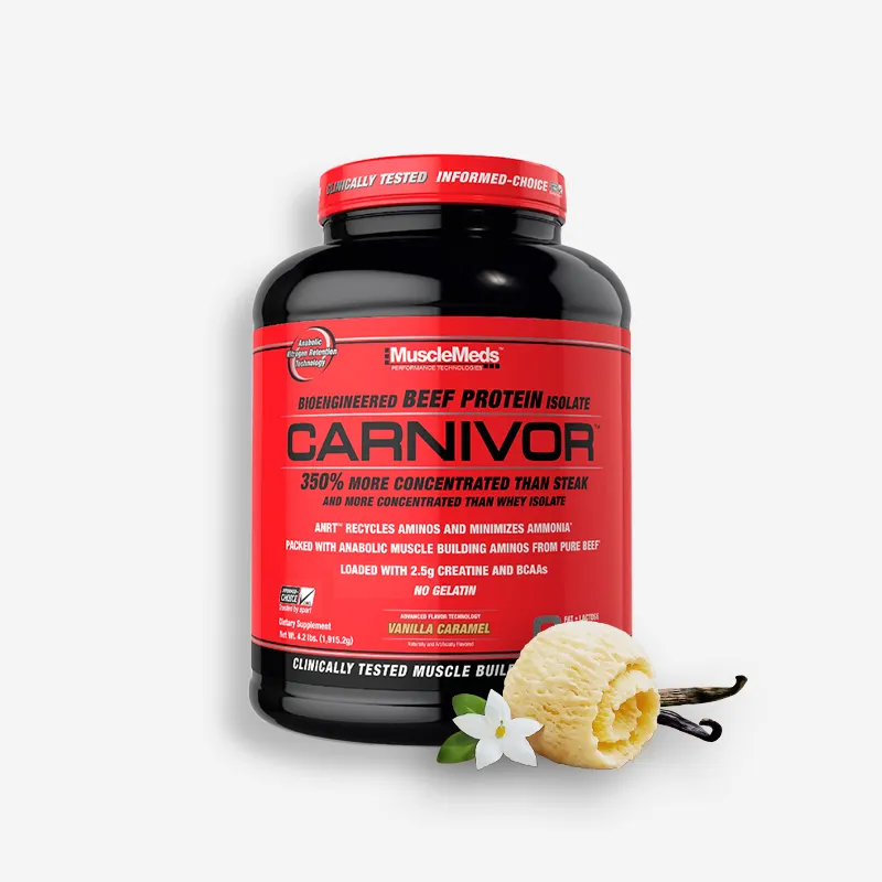 CARNIVOR ISOLATE 4 LIBRAS SABOR VAINILLA CARAMEL - MUSCLEMEDS