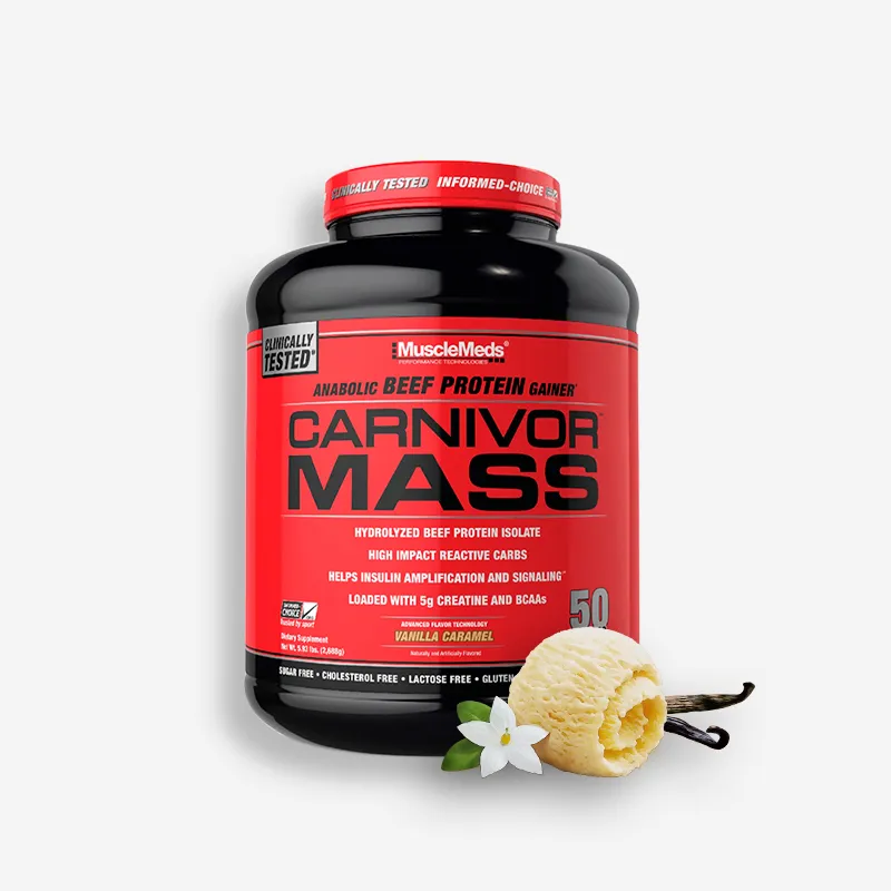 CARNIVOR MASS 6 LIBRAS SABOR VAINILLA CARAMELO - MUSCLEMEDS