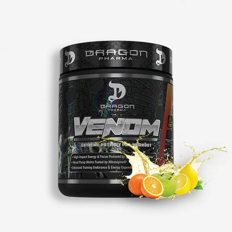 VENOM PREWORKOUT 40 SERVICIOS SABOR FRUIT PUNCH - DRAGON PHARMA