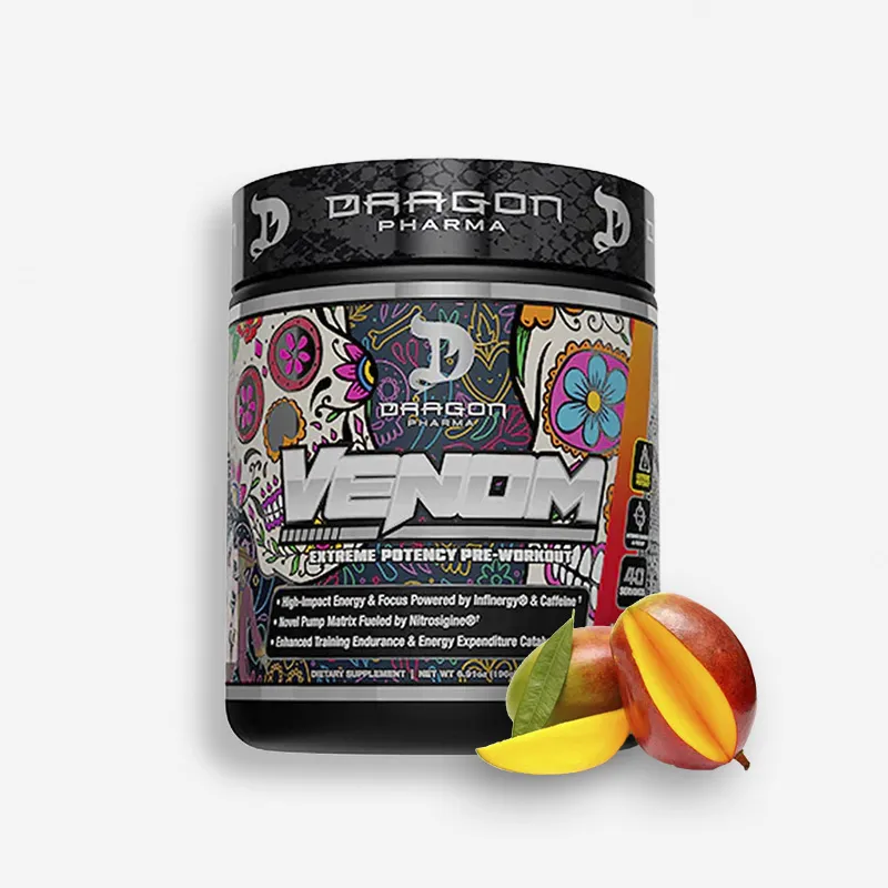 VENOM PREWORKOUT 40 SERVICIOS SABOR MANGONADA - DRAGON PHARMA