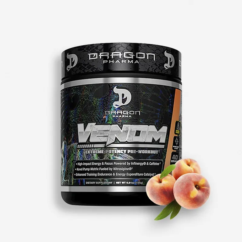 VENOM PREWORKOUT 40 SERVICIOS SABOR SOUR PEACH - DRAGON PHARMA