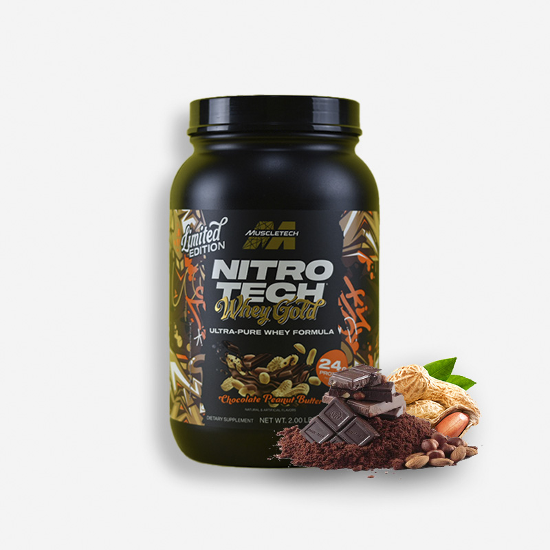 NITRO TECH WHEY GOLD 2 LIBRAS LIMITED EDITION SABOR CHOCOLATE PEANUT BUTTER - MUSCLETECH