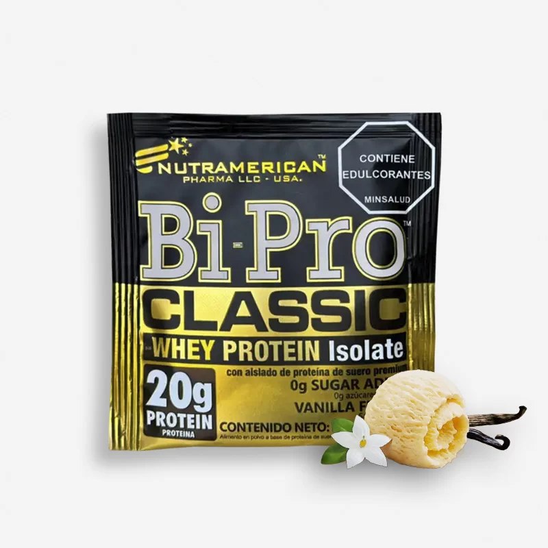 UNIDAD SOBRE BIPRO CLASSIC 26 GRAMOS SABOR VAINILLA - NUTRAMERICAN