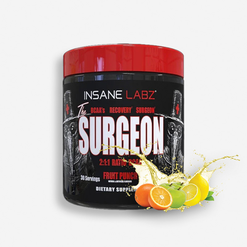 SURGEON AMINOACIDOS BCAA 30 SERVICIOS SABOR FRUIT PUNCH - INSANE LABZ