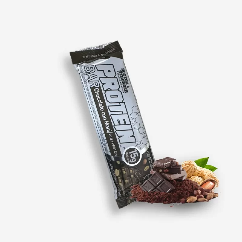 UNIDAD DOCTOR STRONGER WHEY PROTEIN BAR 50 GRAMOS SABOR CHOCOLATE MANI