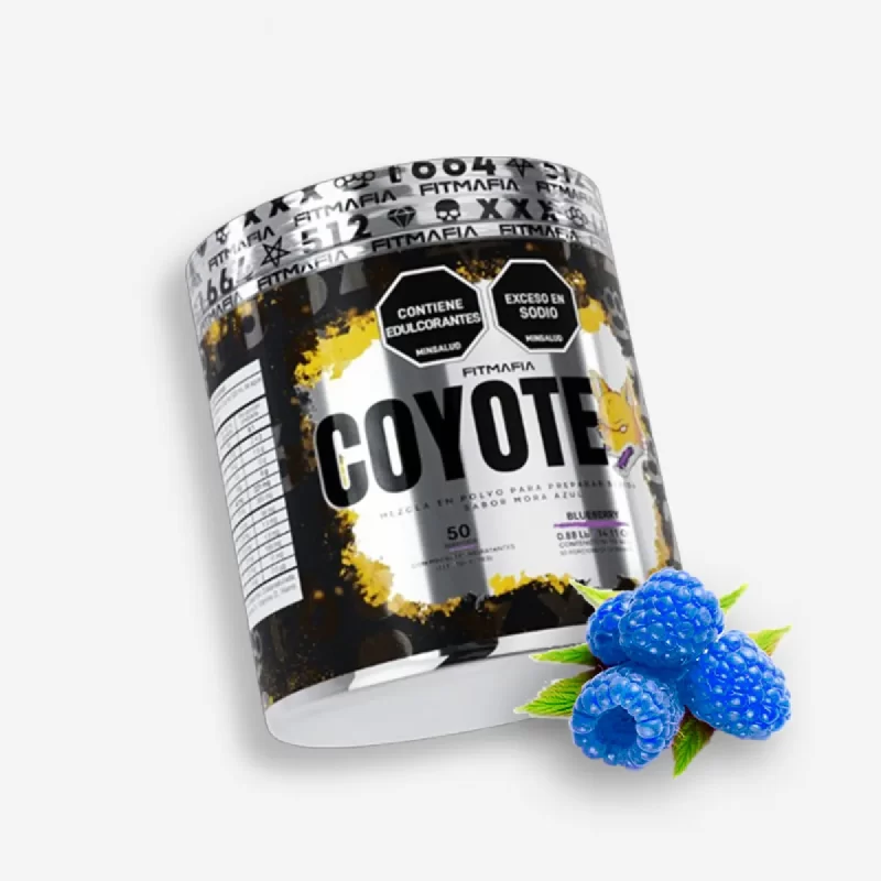 COYOTE POLVO DE ELECTROLITOS 50 SERVICIOS SABOR BLUEBERRY - FITMAFIA