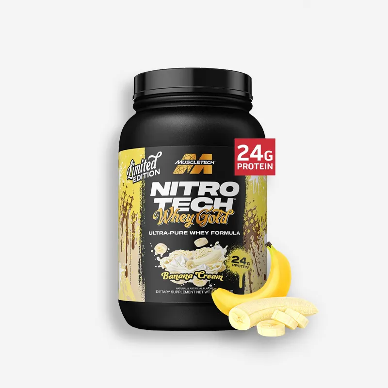 NITRO TECH WHEY GOLD 2 LIBRAS SABOR BANANA - MUSCLETECH