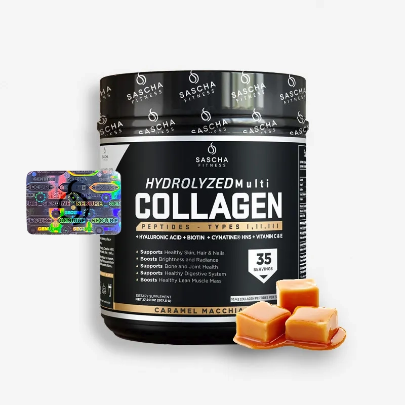 COLLAGEN HYDROLYZED SASCHA FITNESS 35 SERVICIOS SABOR CARAMEL