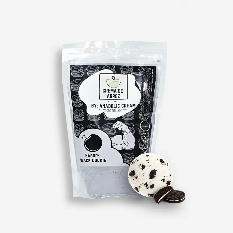 CREMA DE ARROZ BLACK COOKIE 550 GRAMOS 12 SERV - ANABOLIC CREAM
