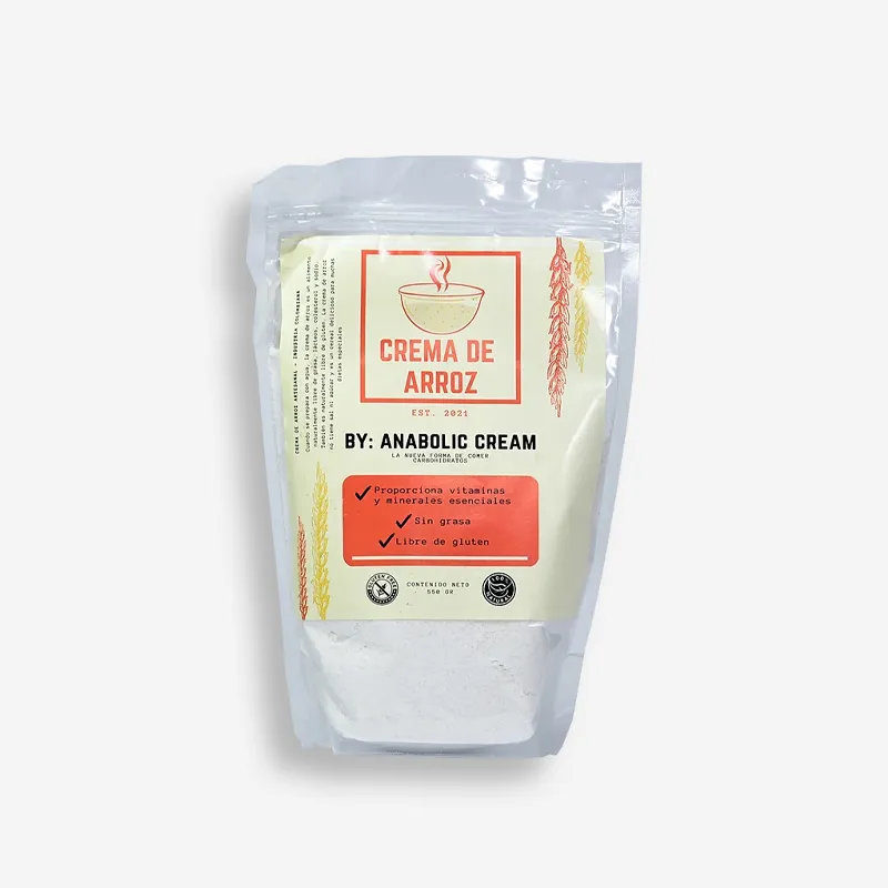 CREMA DE ARROZ SIN SABOR 550 GRAMOS 12 SERV - ANABOLIC CREAM