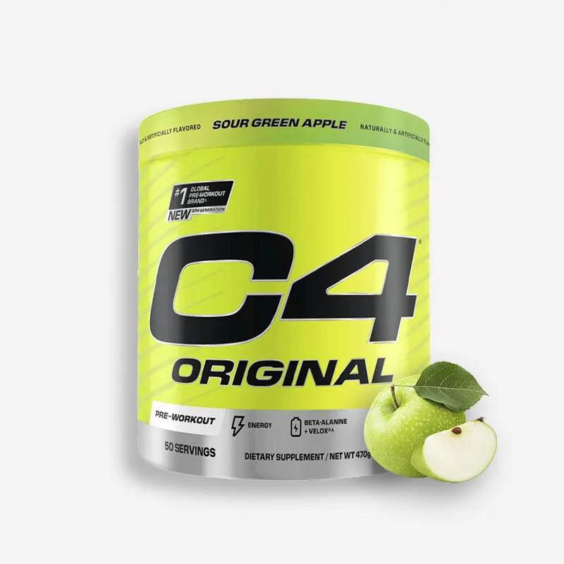 NUEVA IMAGEN - C4 DE 50 SERVICIOS SABOR GREEN APPLE - CELLUCOR