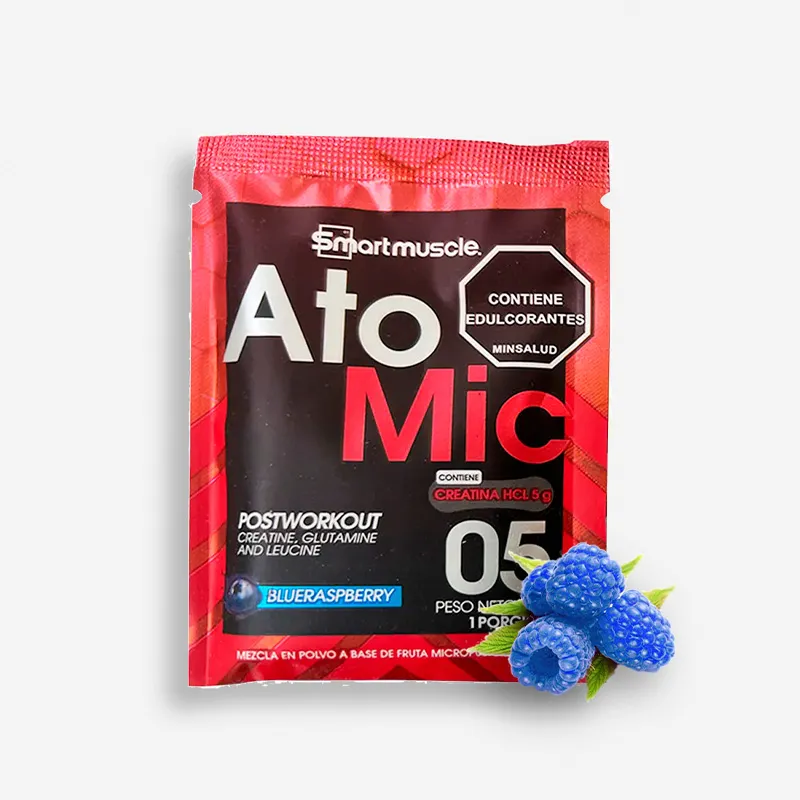 UNIDAD SOBRE ATOMIC 20 GRAMOS SABOR BLURASBERRY - SMART MUSCLE