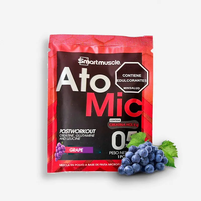 UNIDAD SOBRE ATOMIC 20 GRAMOS SABOR GRAPE - SMART MUSCLE