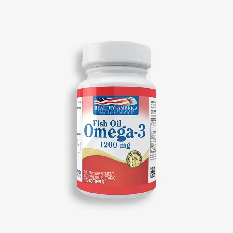 OMEGA 3 MEDIANO 1200MG - 100 PERLAS - HEALTHY AMERICA