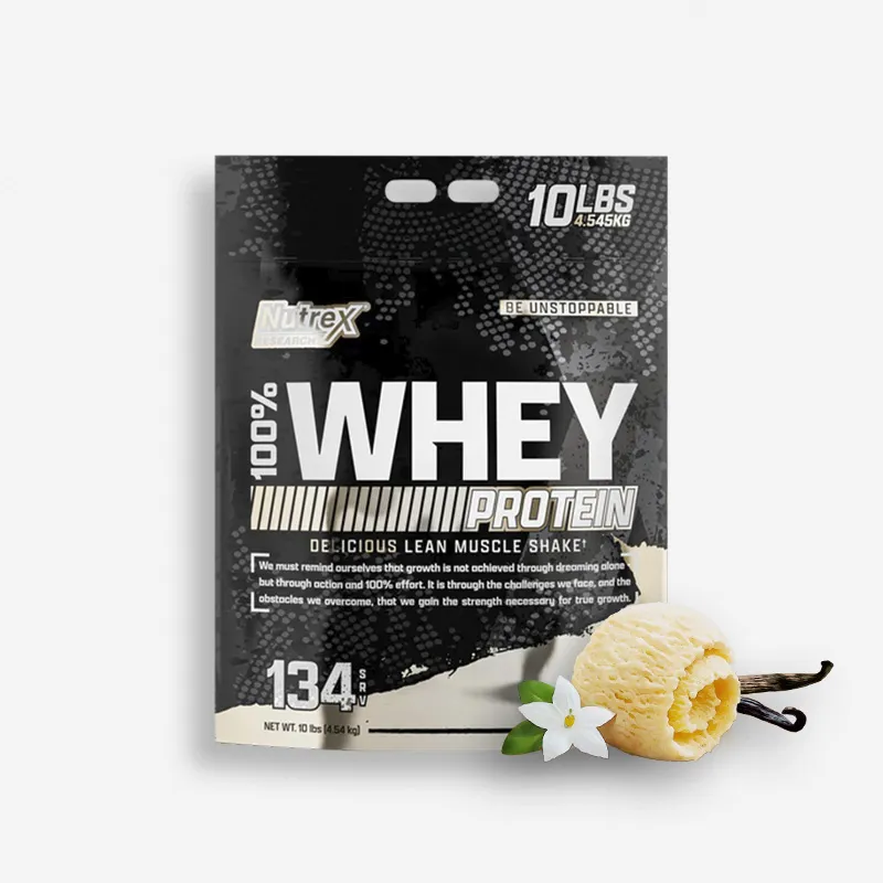 BULTO 100% WHEY PREMIUM NUTREX 10 LIBRAS SABOR VAINILLA