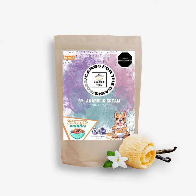 CREMA DE ARROZ CREAMY VAINILLA 550 GRAMOS 12 SERV - ANABOLIC CREAM