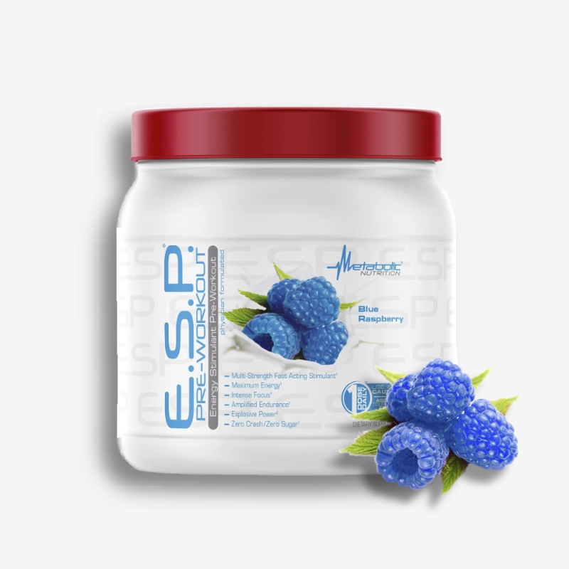 E.S.P PRE-WORKOUT METABOLIC SABOR BLUE RASPBERRY 90 SERVICIOS