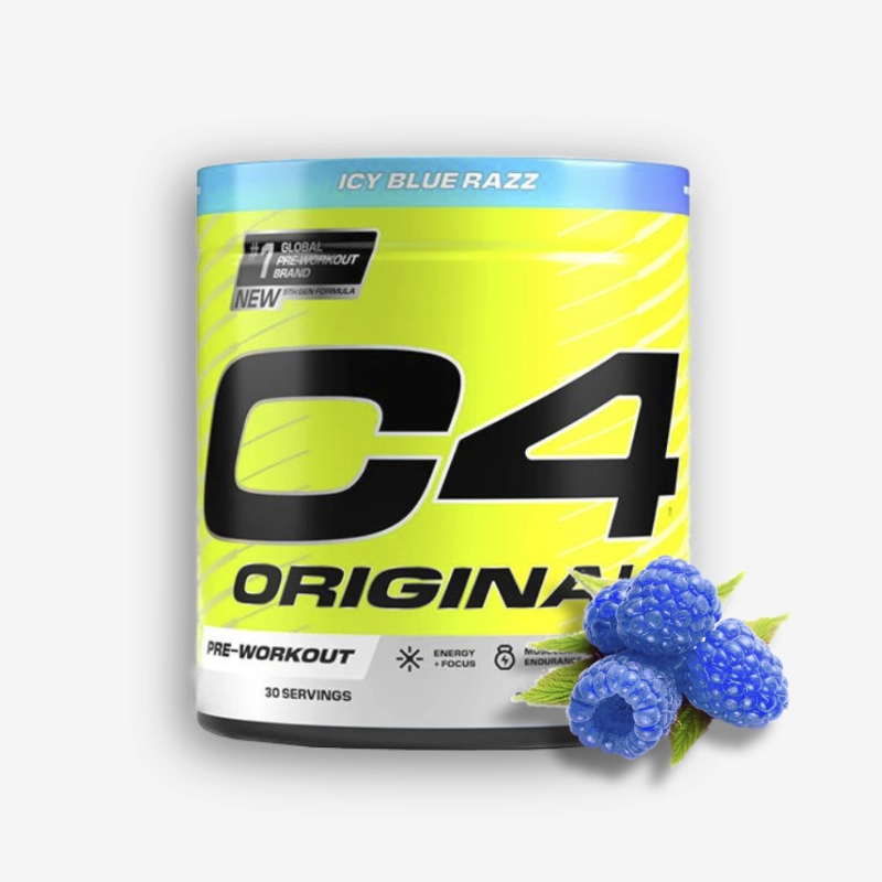 NUEVA IMAGEN - C4 DE 50 SERVICIOS SABOR BLUE RASPBBERRY - CELLUCOR